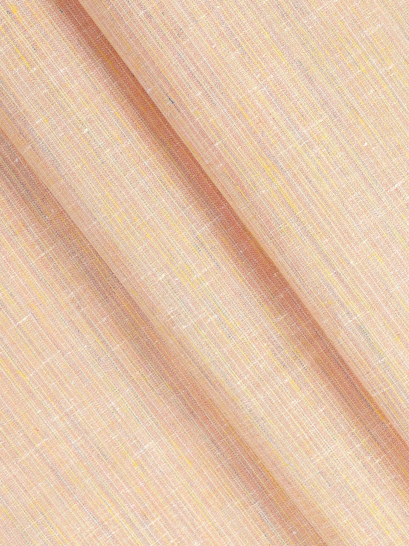 Cotton Orange with Yellow Striped Shirt Fabric Candy Colour