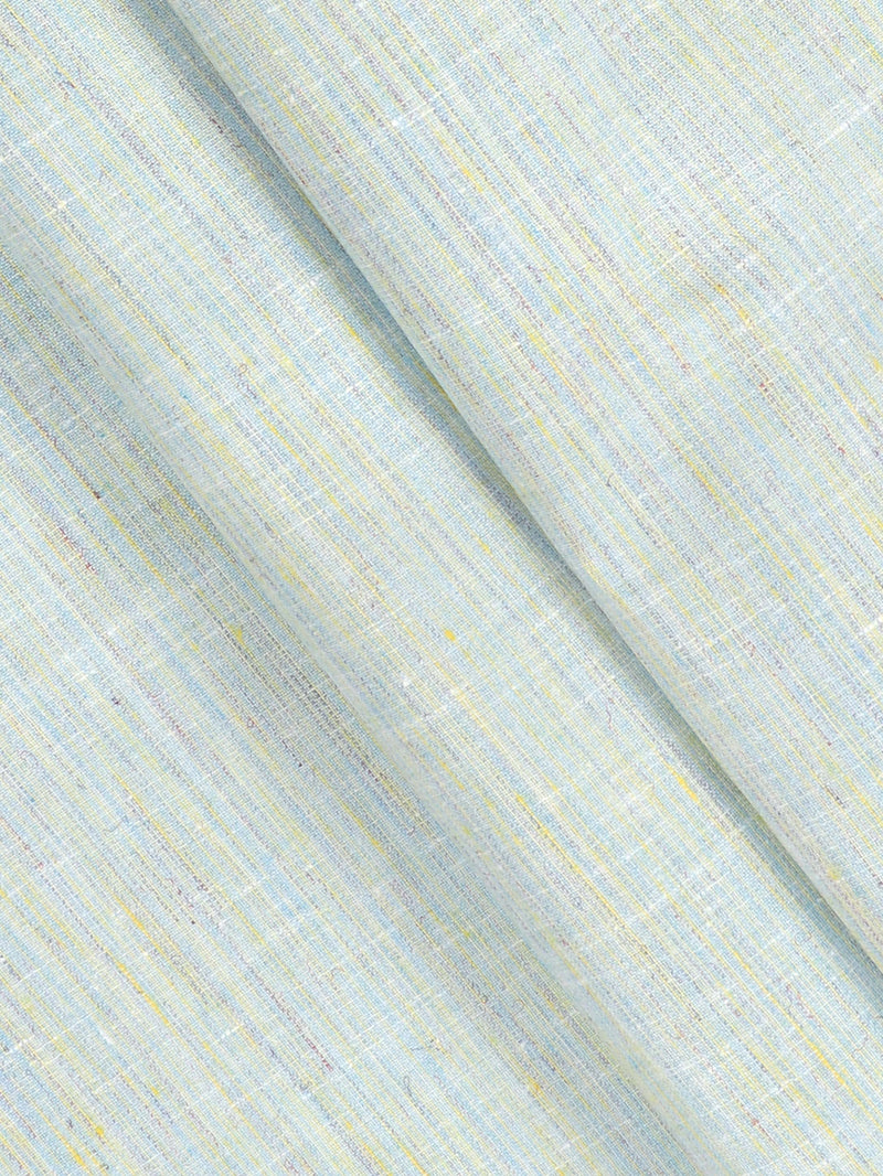 Cotton Blue with Yellow Striped Shirt Fabric Candy Colour