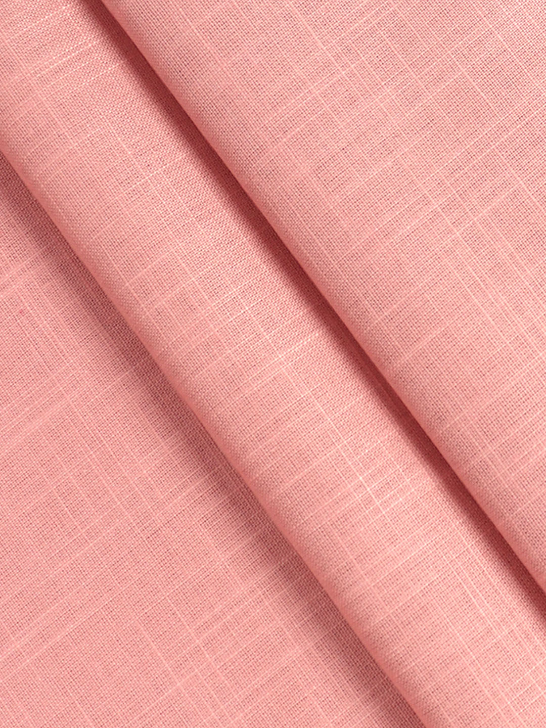 Cotton Rich Peach Colour Plain Shirt Fabric Infinity