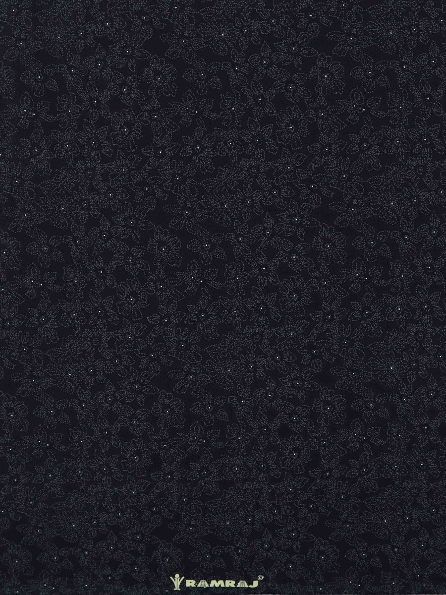100% Cotton Navy All-over Print Shirt Fabric Alpha-Zoom view