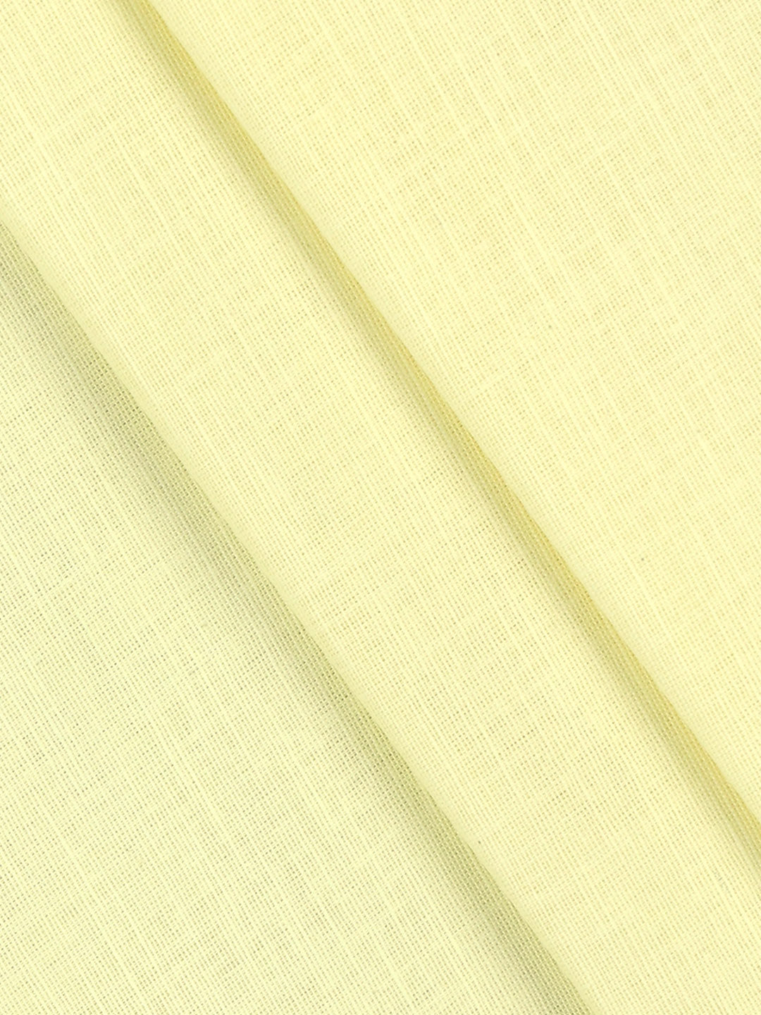 Men Cotton Rich Plain Shirt Fabric Yellow Hi-Tech