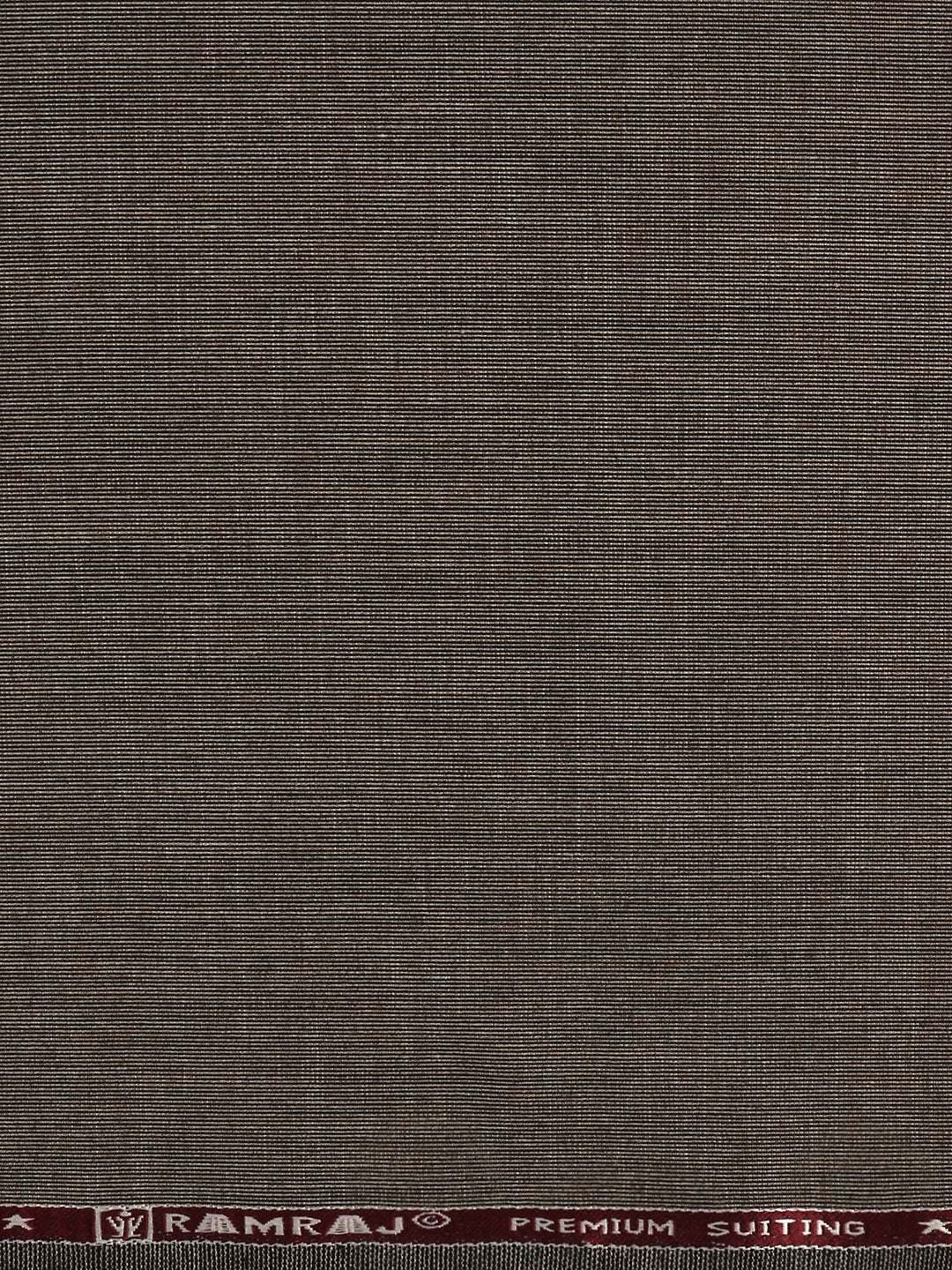 Poly Viscose Brown Plain Suiting Fabric Honey Day