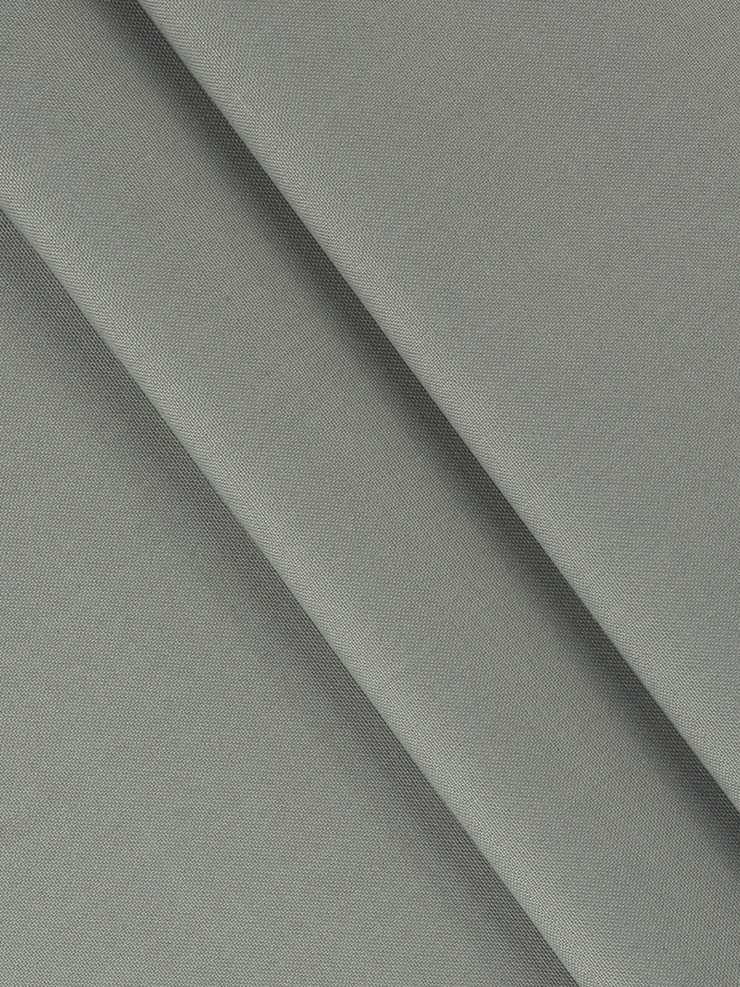 Cotton Blend Grey Plain Suiting Fabric Grand Luxus