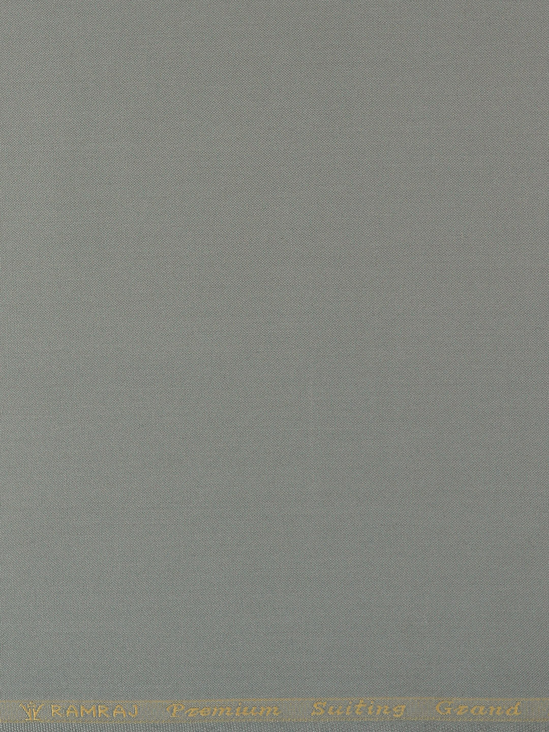 Cotton Blend Grey Plain Suiting Fabric Grand Luxus