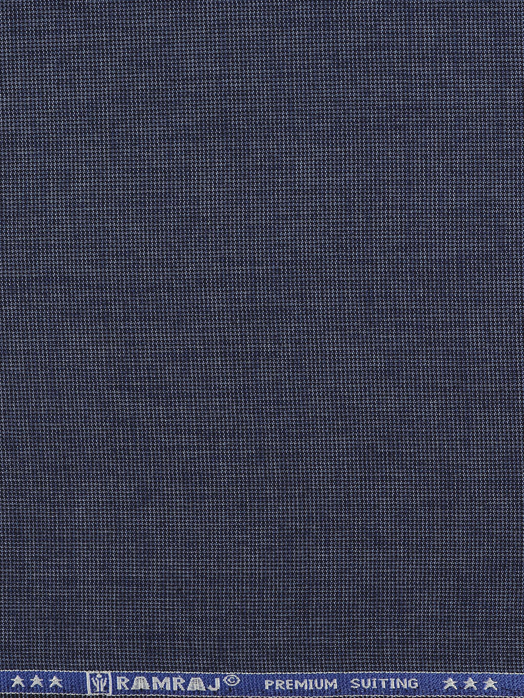 Men Poly Viscose Blend Pants Fabric Blue Fun Days