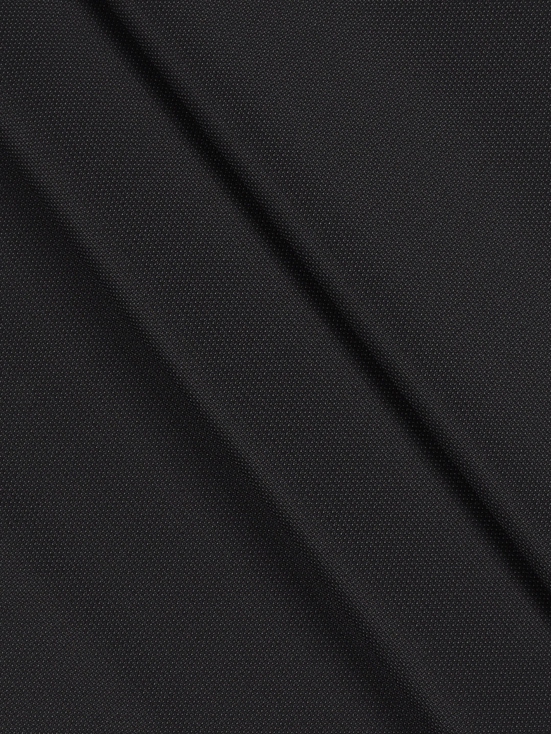 Poly Viscose Stretch Navy Blue Self Design Suiting Fabric Enable