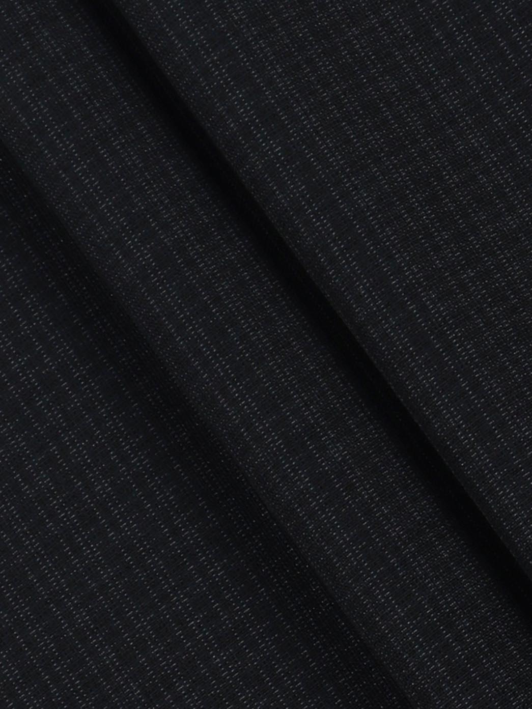 Cotton Checked Super Stretch Navy Suiting Fabric-Chronicle