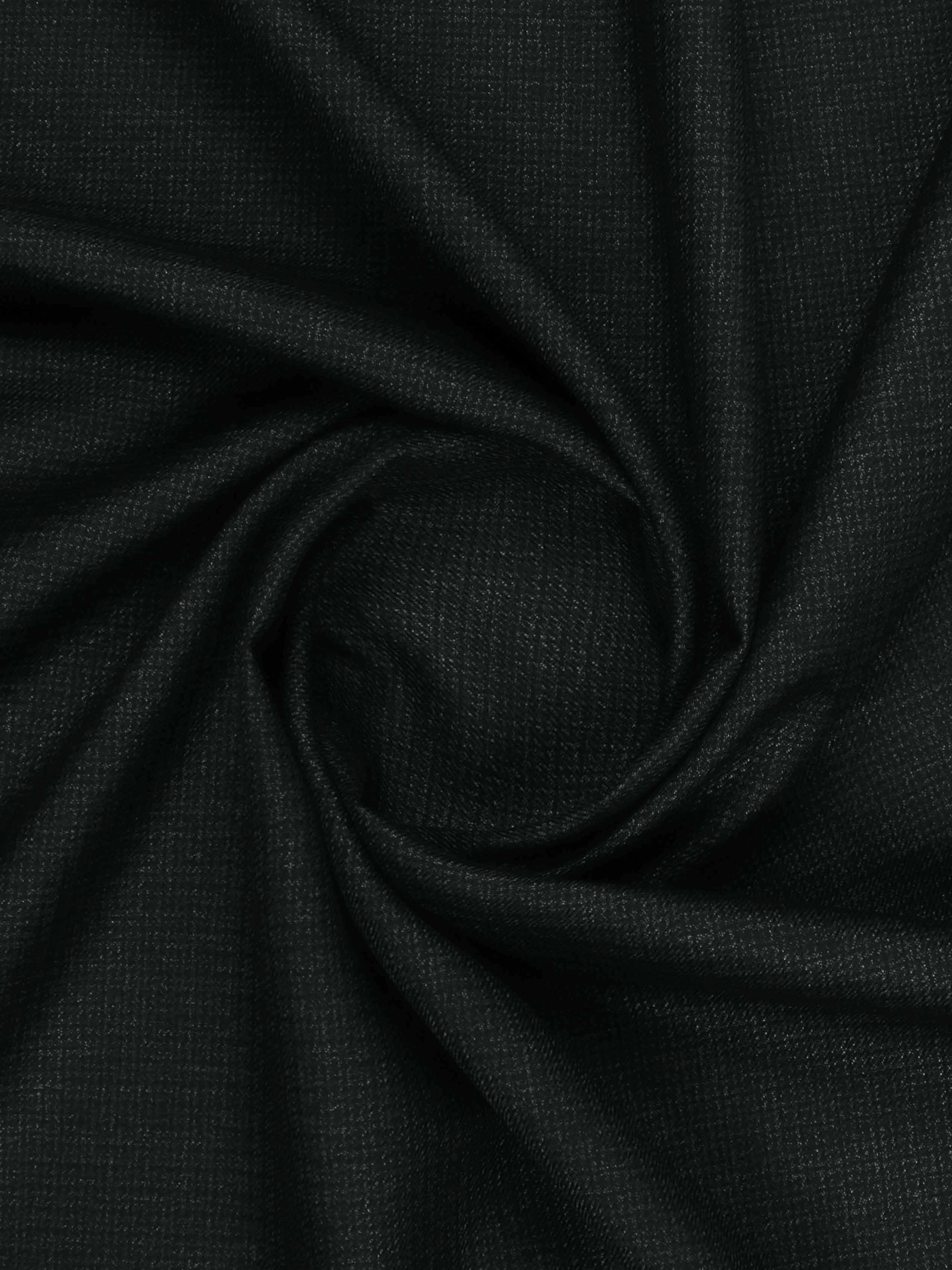 Men  Poly Viscose Blend Pants Fabric Black Jolly Days