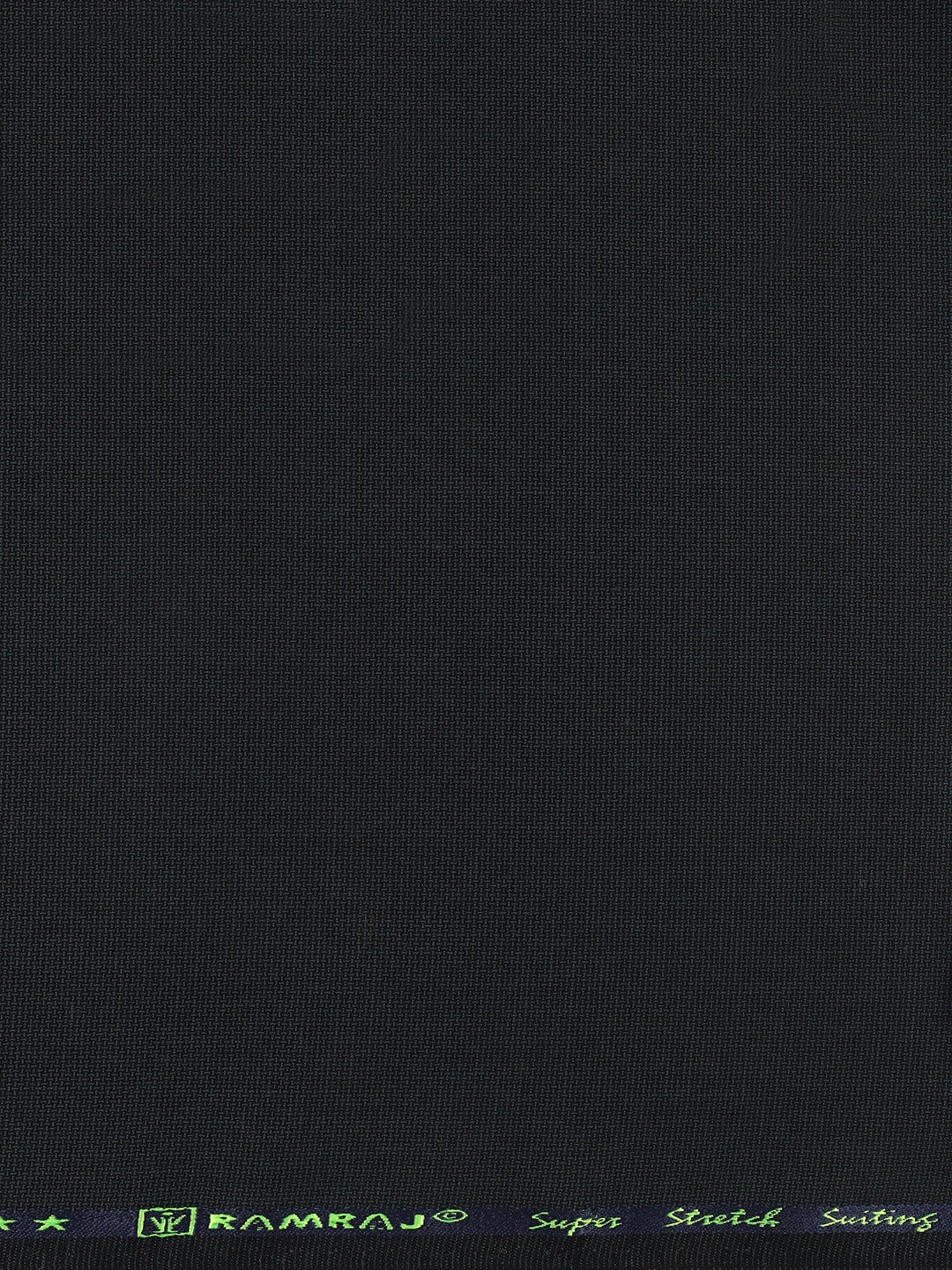 Poly Viscose Navy Blue Self Design Suiting Fabric Week Days
