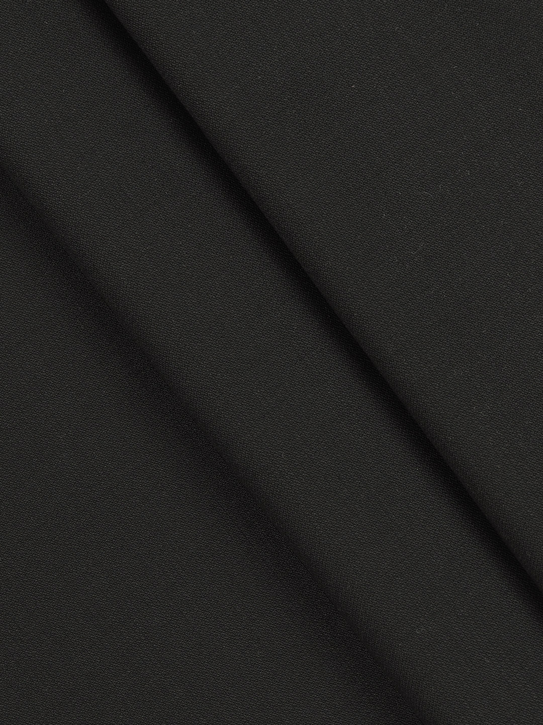 Men Poly Viscose Blend Pants Fabric Black Happy Days
