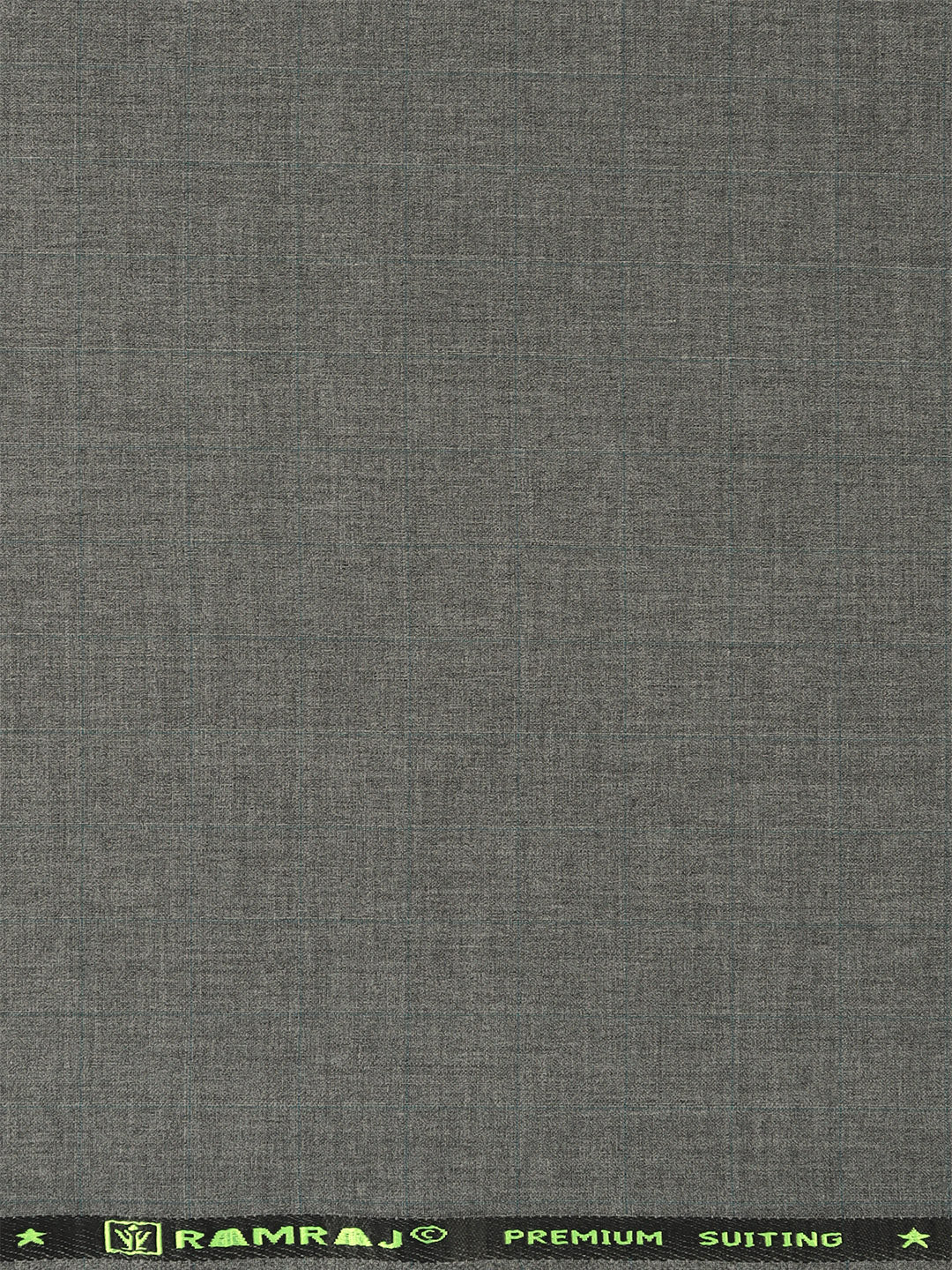 Men Poly Viscose Blend Pants Fabric Grey Fun Days