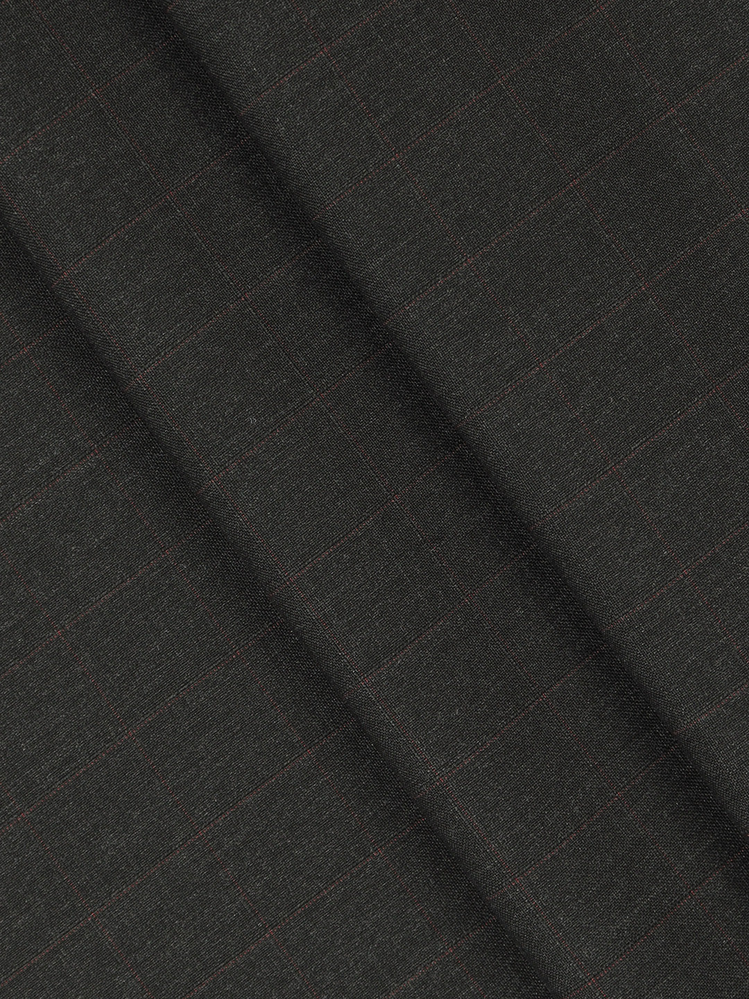 Men Poly Viscose Blend Pants Fabric Black Fun Days