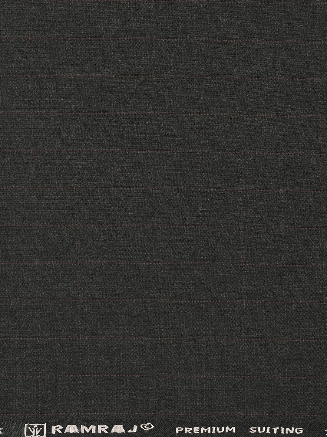 Men Poly Viscose Blend Pants Fabric Black Fun Days