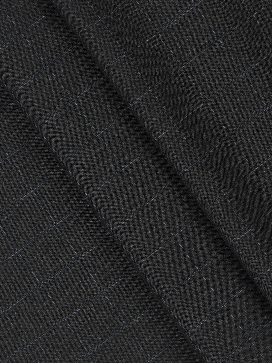 Men Poly Viscose Blend Pants Fabric Navy Blue Fun Days