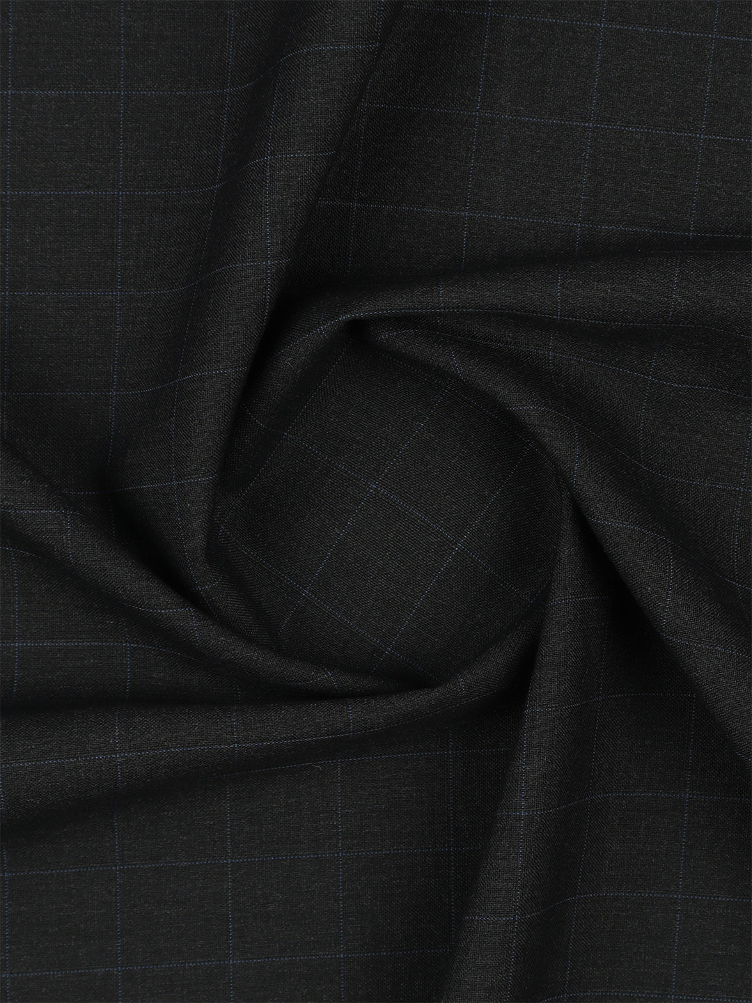 Men Poly Viscose Blend Pants Fabric Navy Blue Fun Days