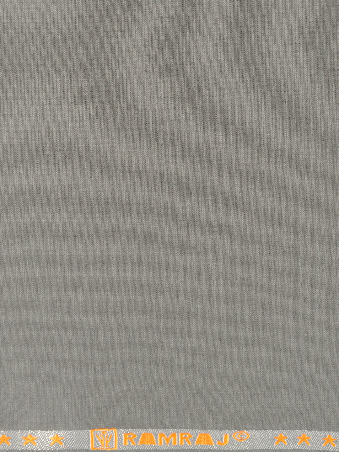 Poly Viscose Stretch Grey Plain Suiting Fabric