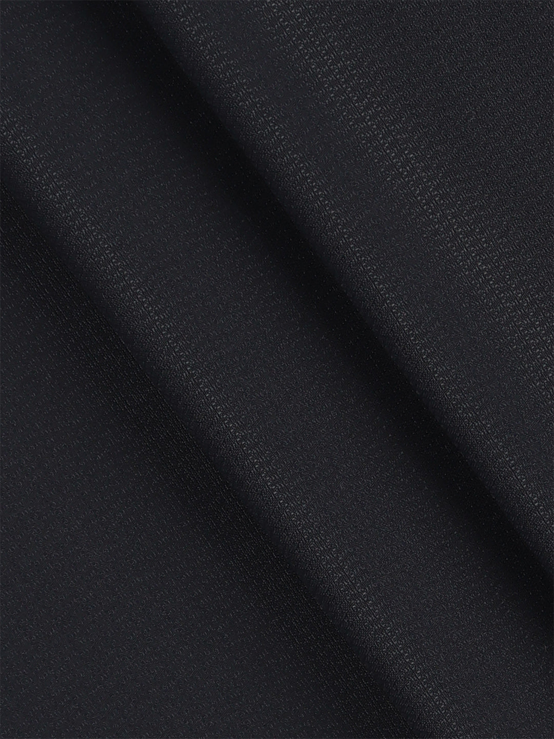 Poly Viscose Black Self Design Suiting Fabric Week Days