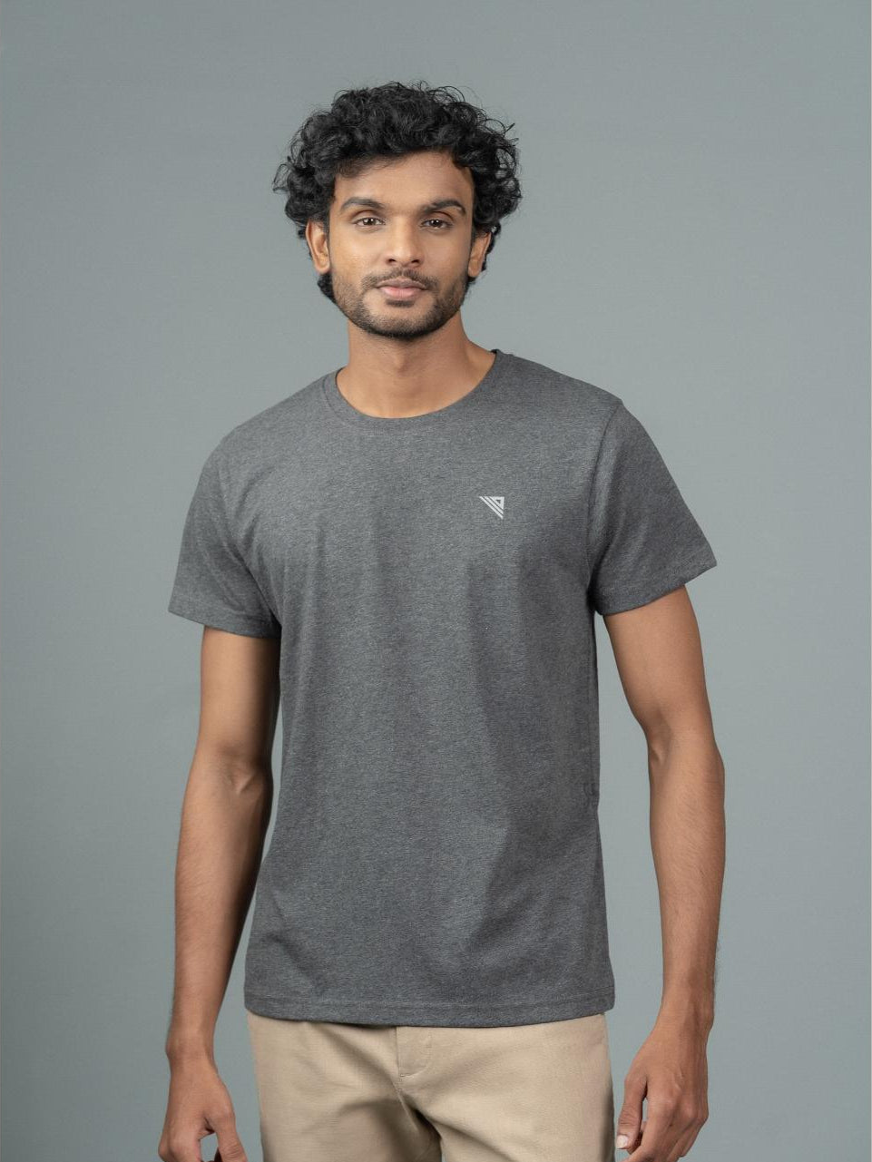 Men 100% Cotton Smart Fit Expert Tee Charcoal ET28
