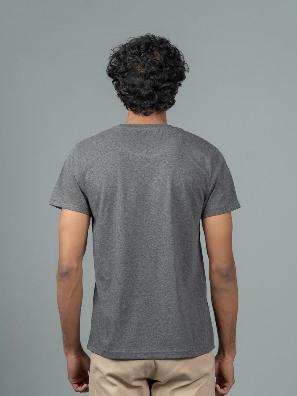 Men 100% Cotton Smart Fit Expert Tee Charcoal ET28