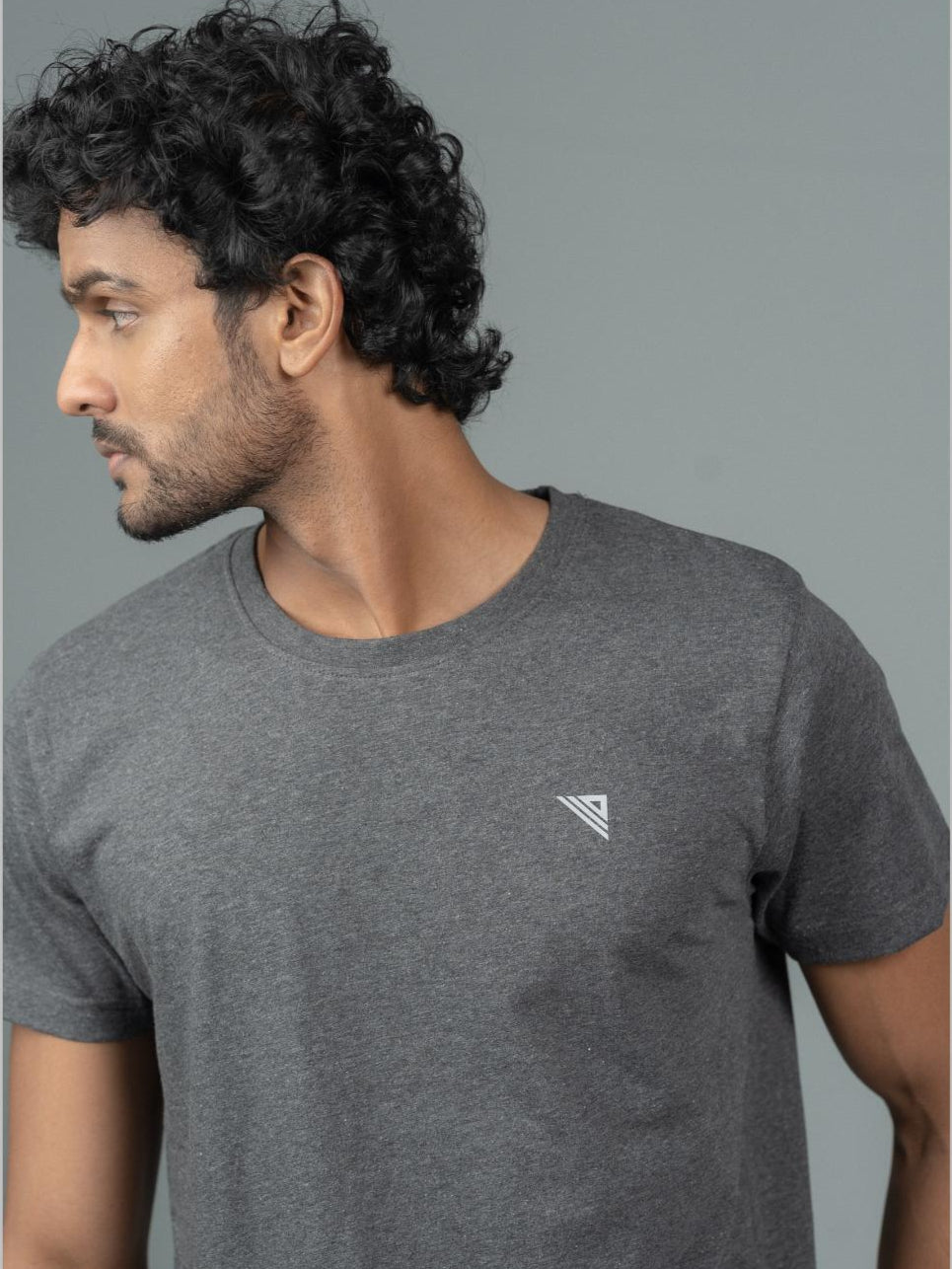 Men 100% Cotton Smart Fit Expert Tee Charcoal ET28