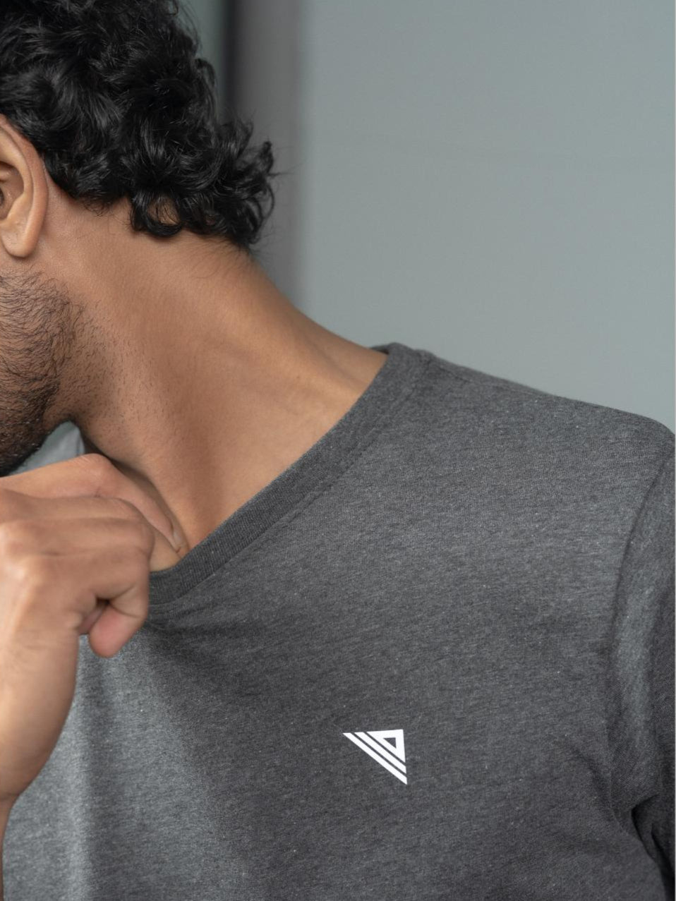 Men 100% Cotton Smart Fit Expert Tee Charcoal ET28