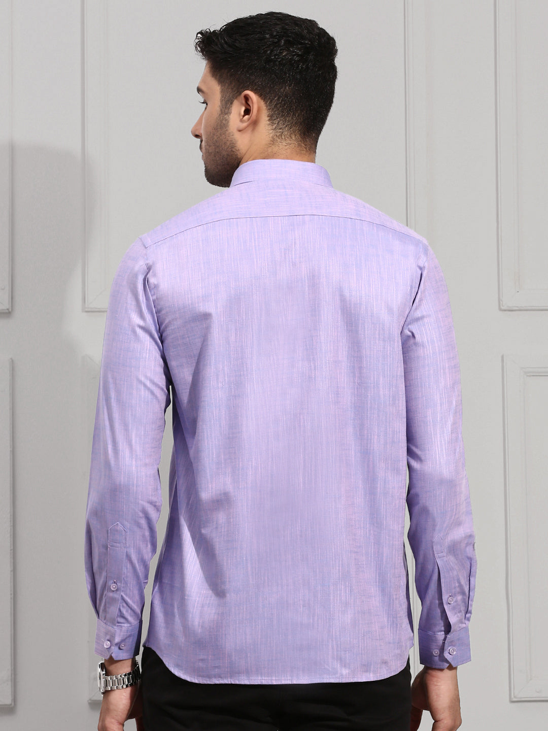 Men 100% Cotton Violet Shirt CL2 GT11