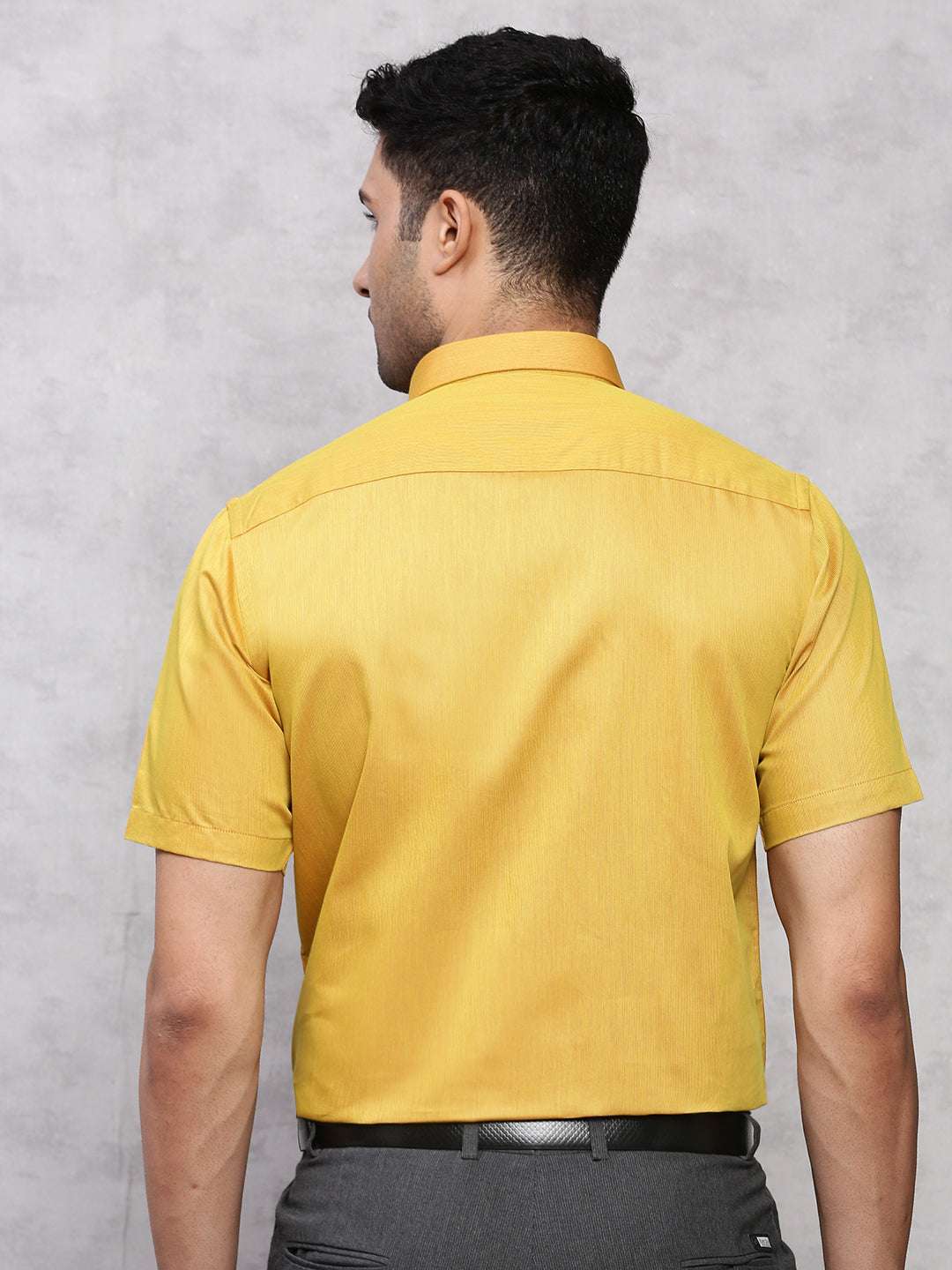 Men Cotton Rich Shirt Yellow TZ2