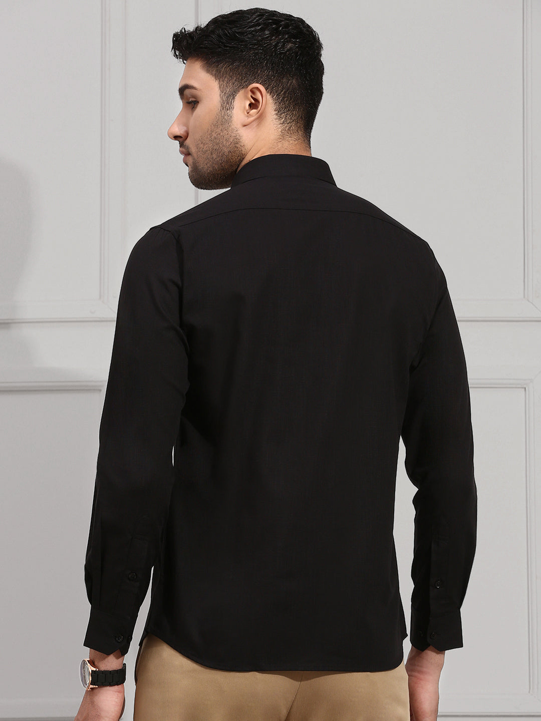 Men 100% Cotton Black Shirt CL2 GT8