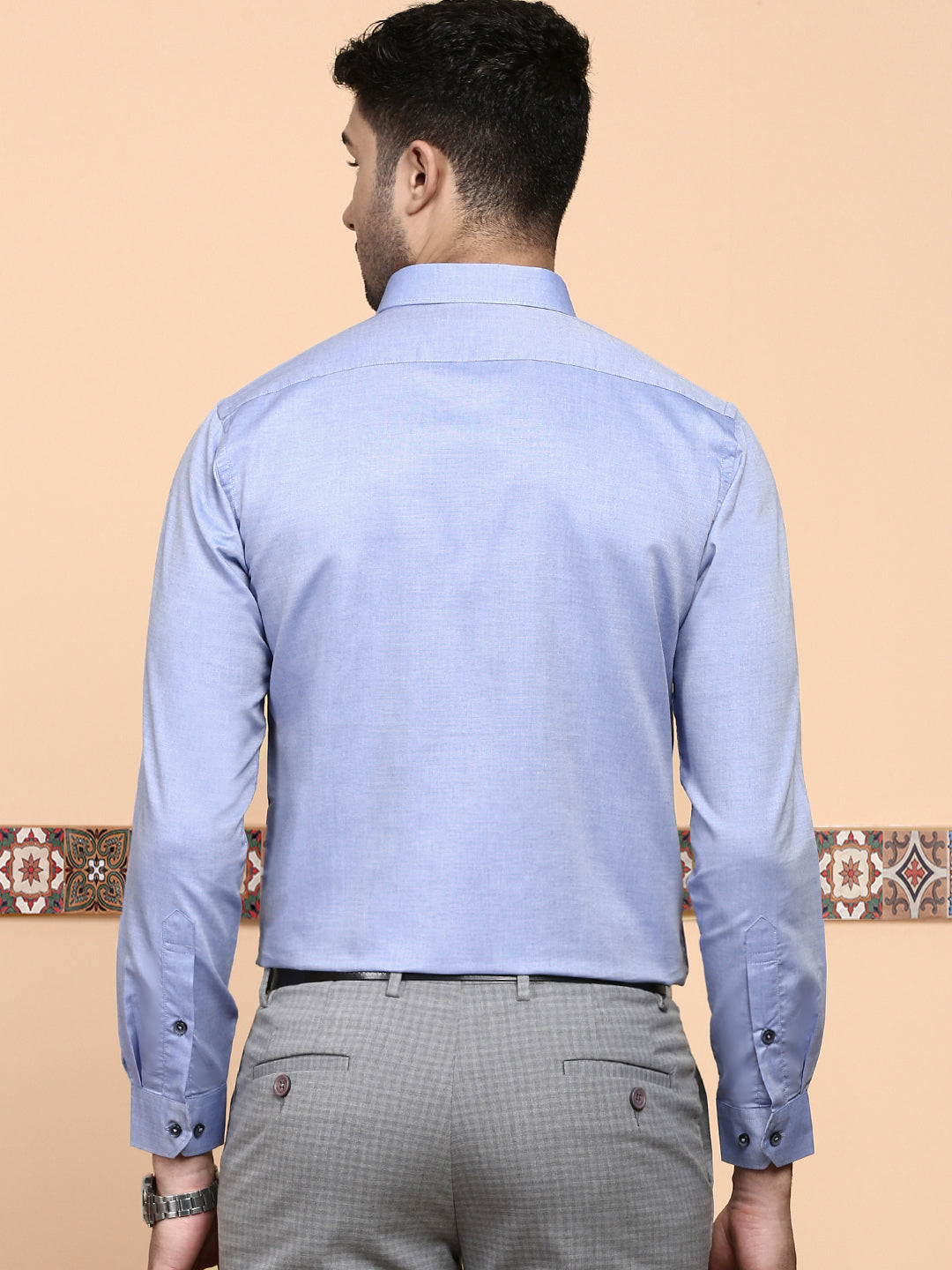 Men Premium Cotton Shirt Blue EL GP5