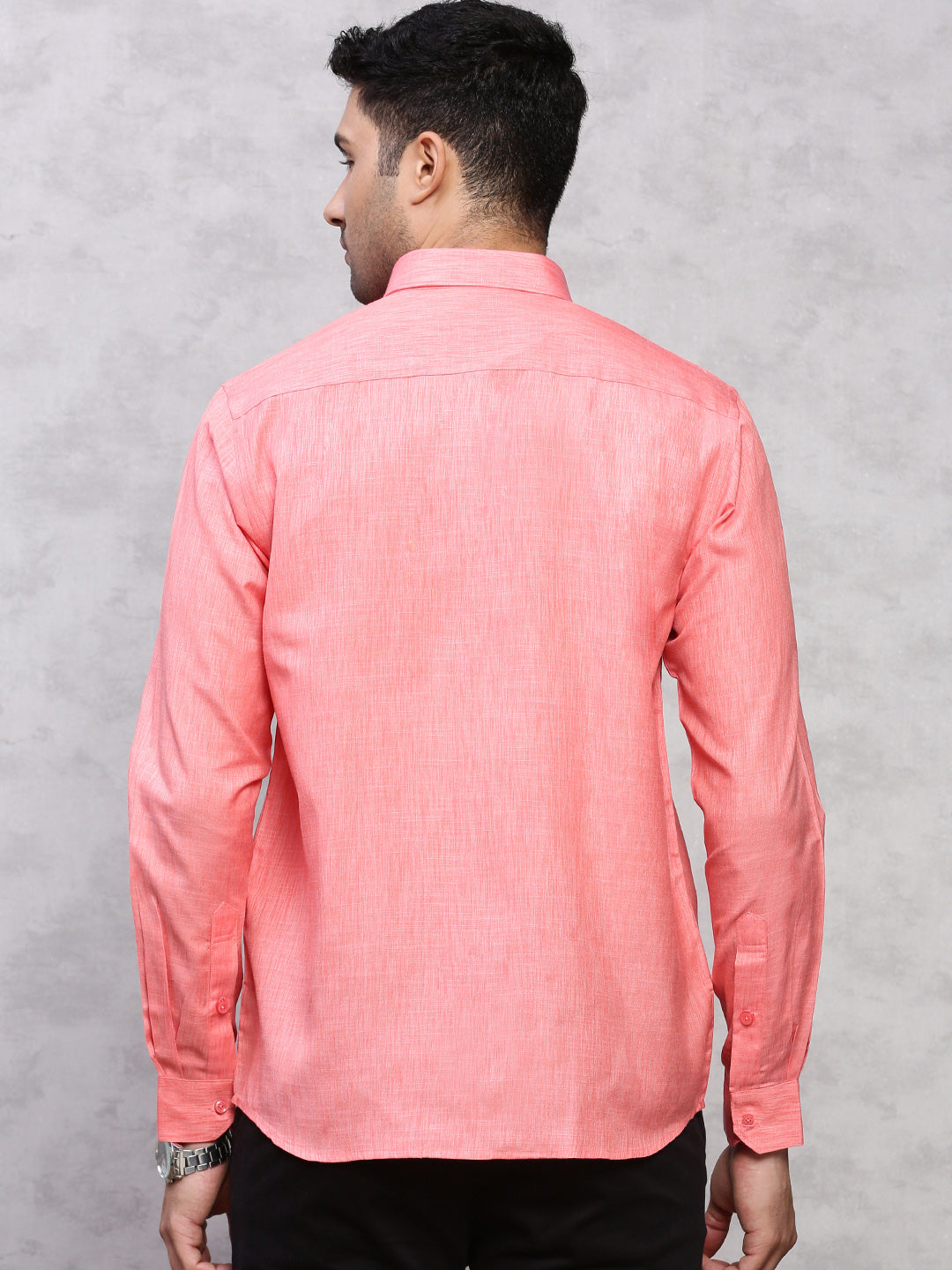 Men Cotton Rich Shirt Pink T12 CK5