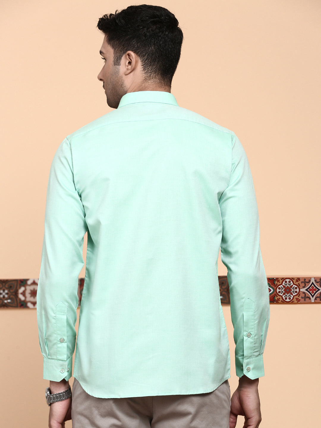 Men Premium Cotton Pale Cyan Shirt EL GP4