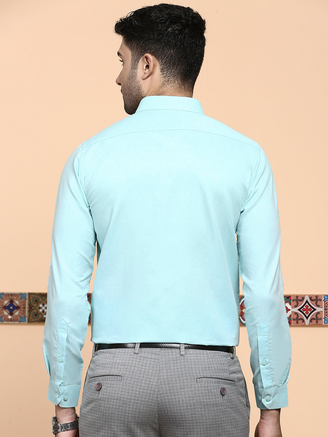 Men Premium Cotton Shirt Sky Blue EL GP19