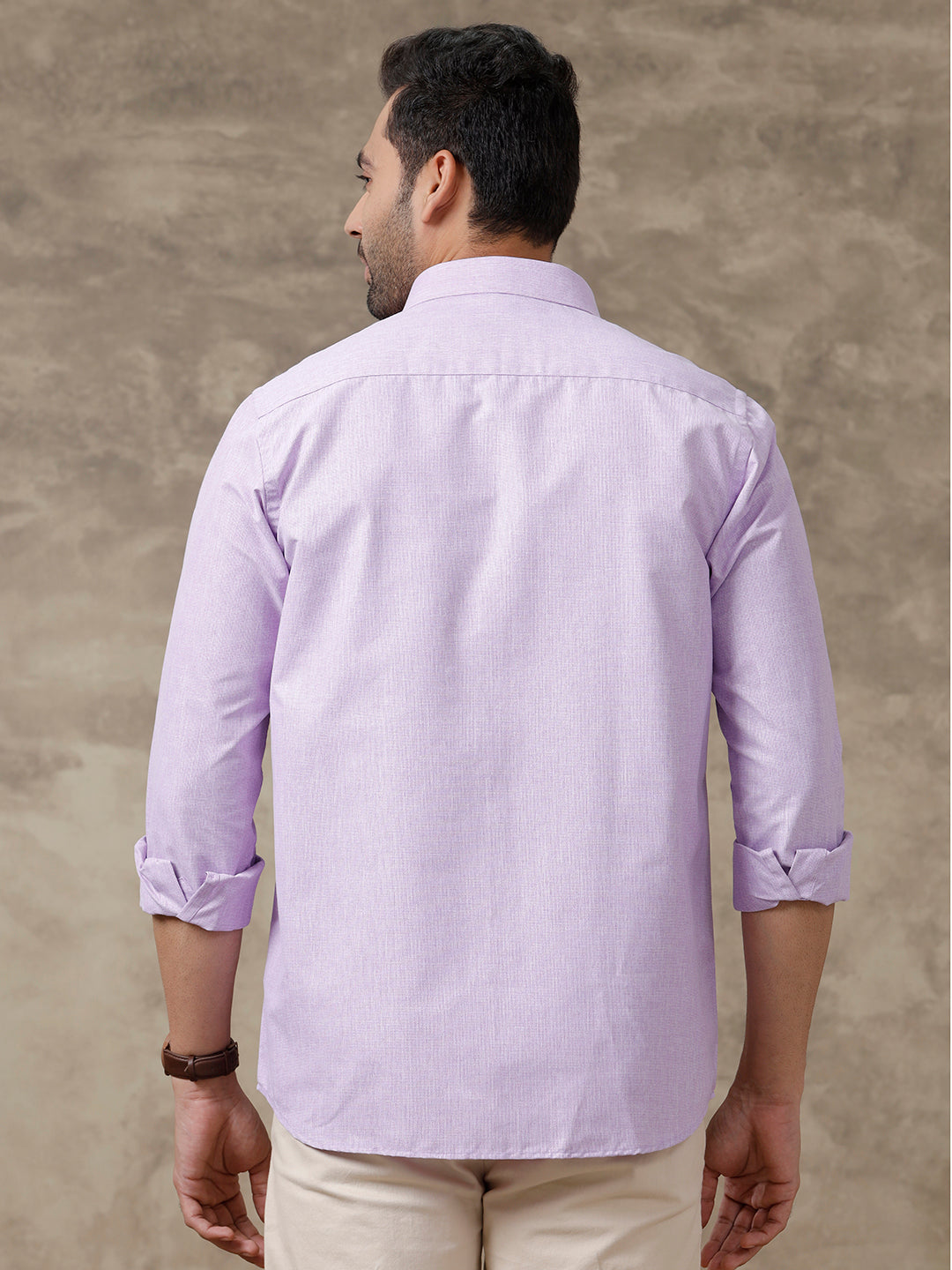 Men Full Sleeves Lavender Shirt T1 GC17