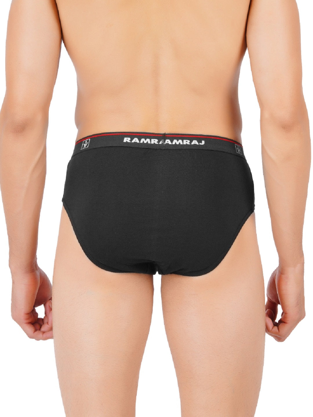 Men's Outer Elastic Black & White Briefs Suriya (2Pcs Pack)