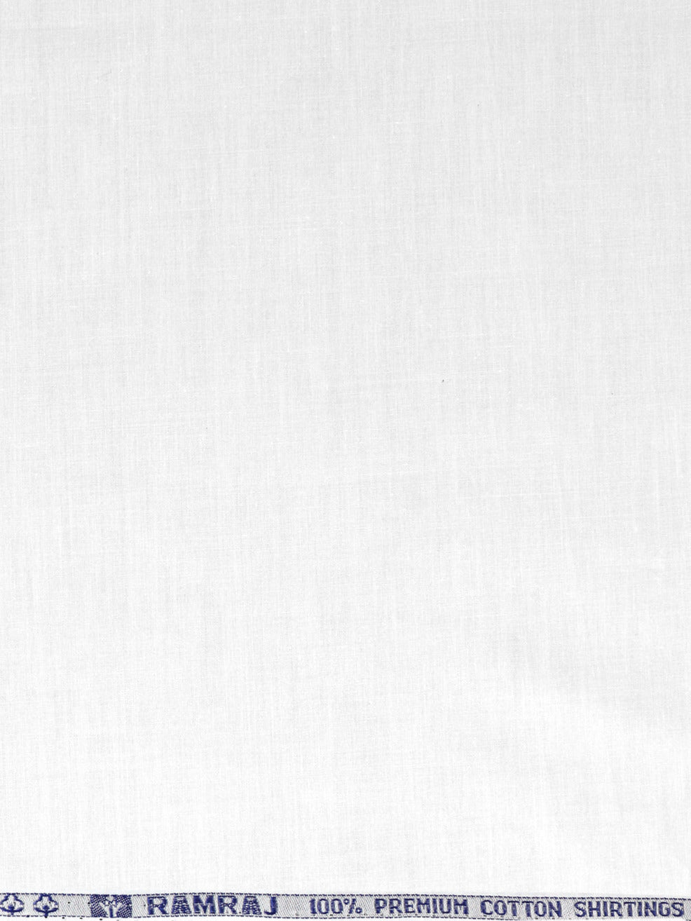 Men White Starch Cotton Shirt Fabric Fabric Wonder