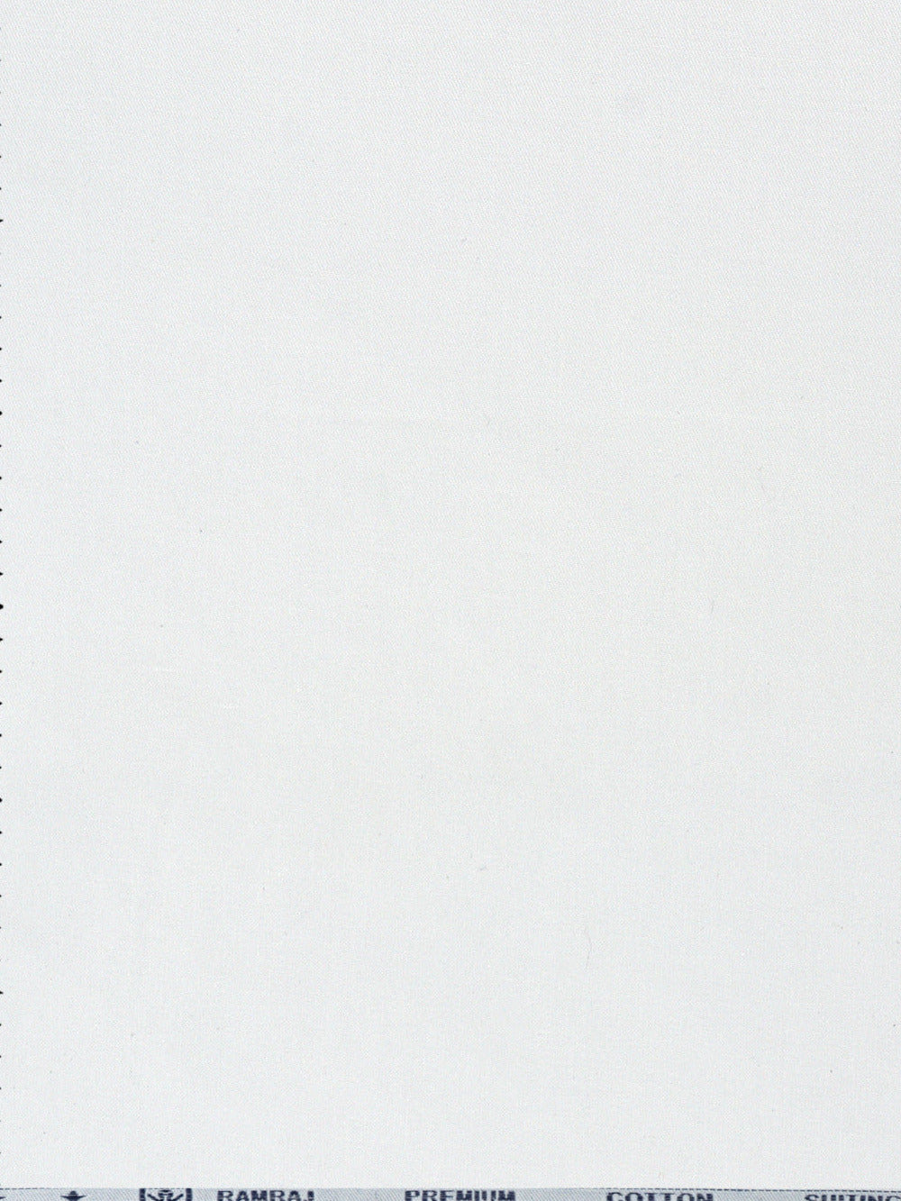 Men 100% Cotton Plain Shirt Fabric White Grand Royal