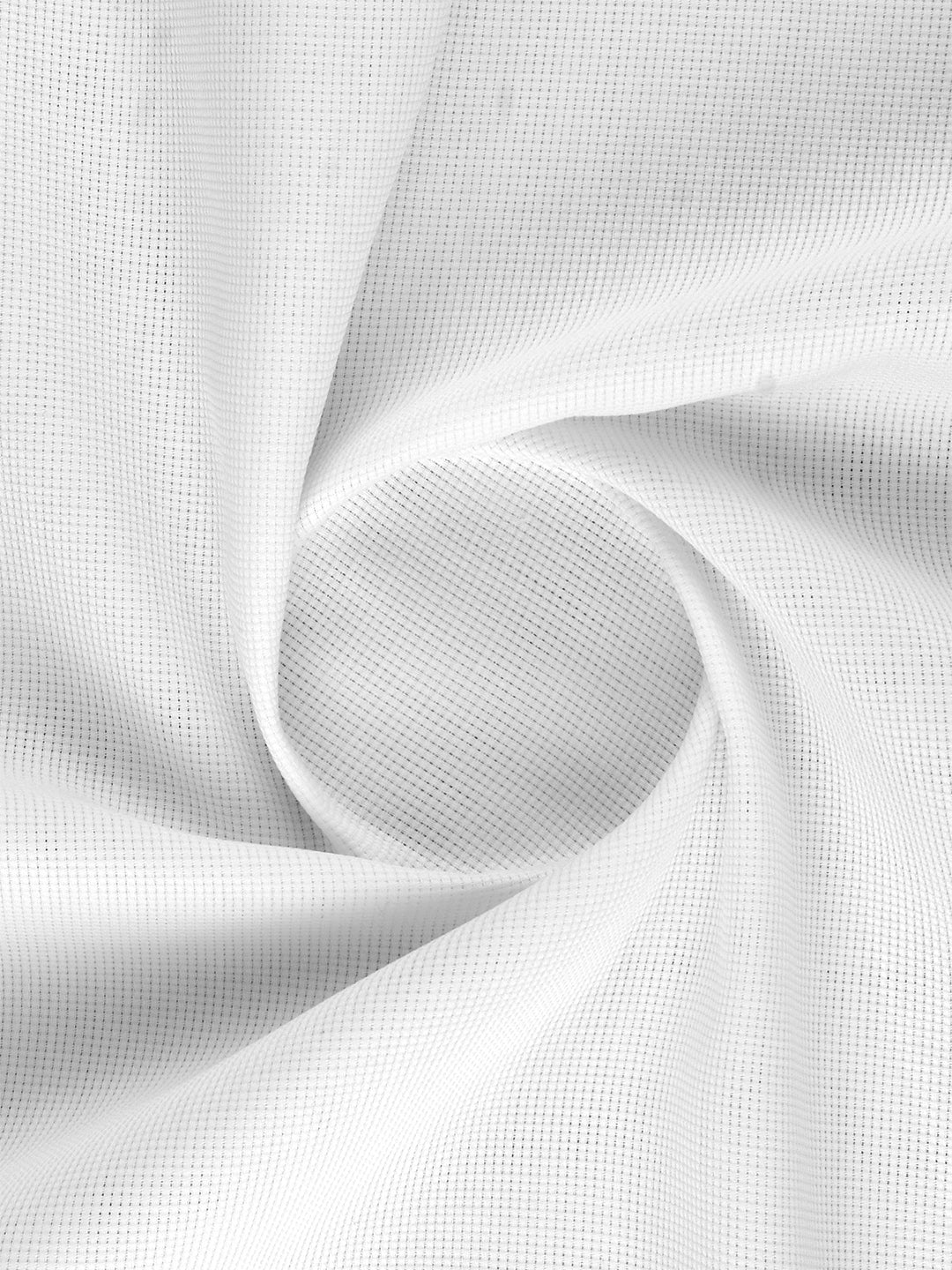 Men 100% Cotton Self Design Shirt Fabric White Celebrity White 09