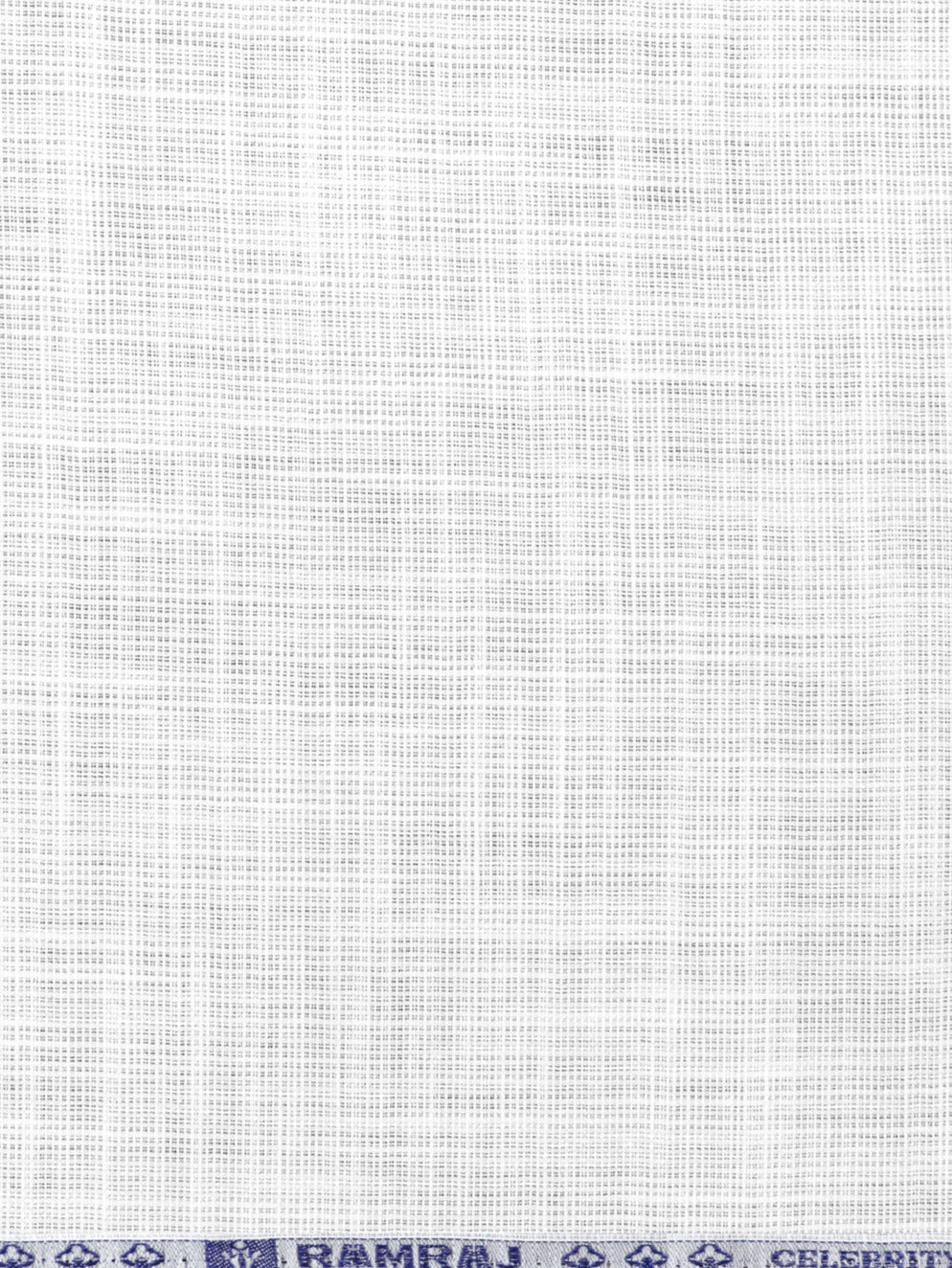 Men 100% Cotton Self Design Shirt Fabric White Celebrity White 13