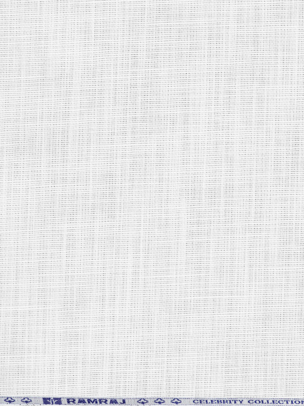 Men 100% Cotton Self Design Shirt Fabric White Celebrity White 11