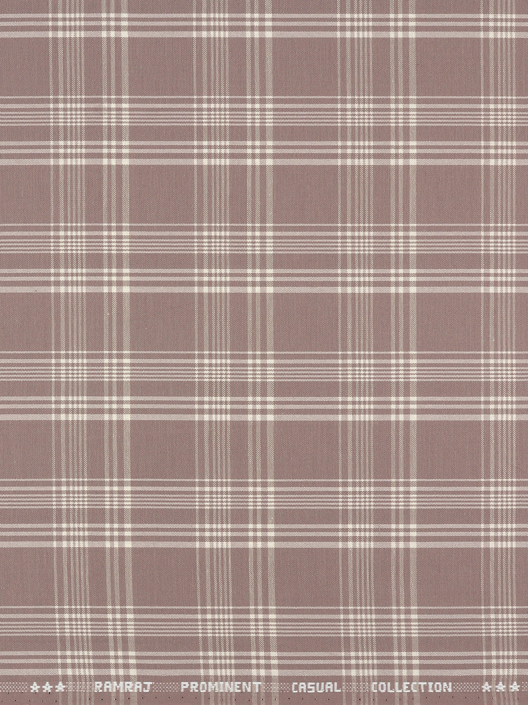 Men Cotton Rich Checked Shirt Fabric Desert Rose High Style