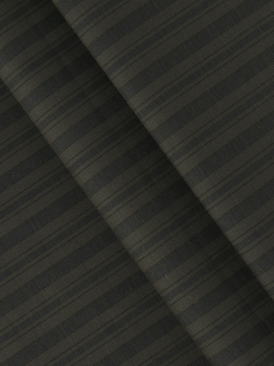 Men Cotton Rich Striped Shirt Fabric Dark Green High Style