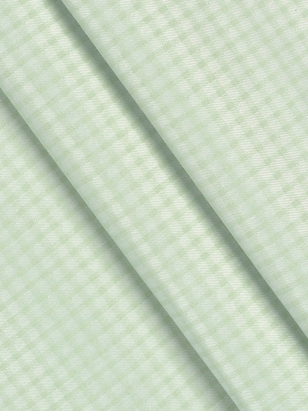 Cotton Blend Self Design Shirt Fabric Light Green High Style