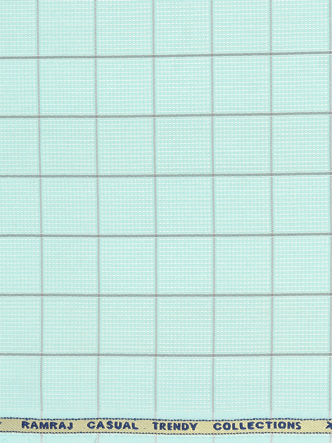 Cotton Blend Self Design Shirt Fabric Pista Green High Style