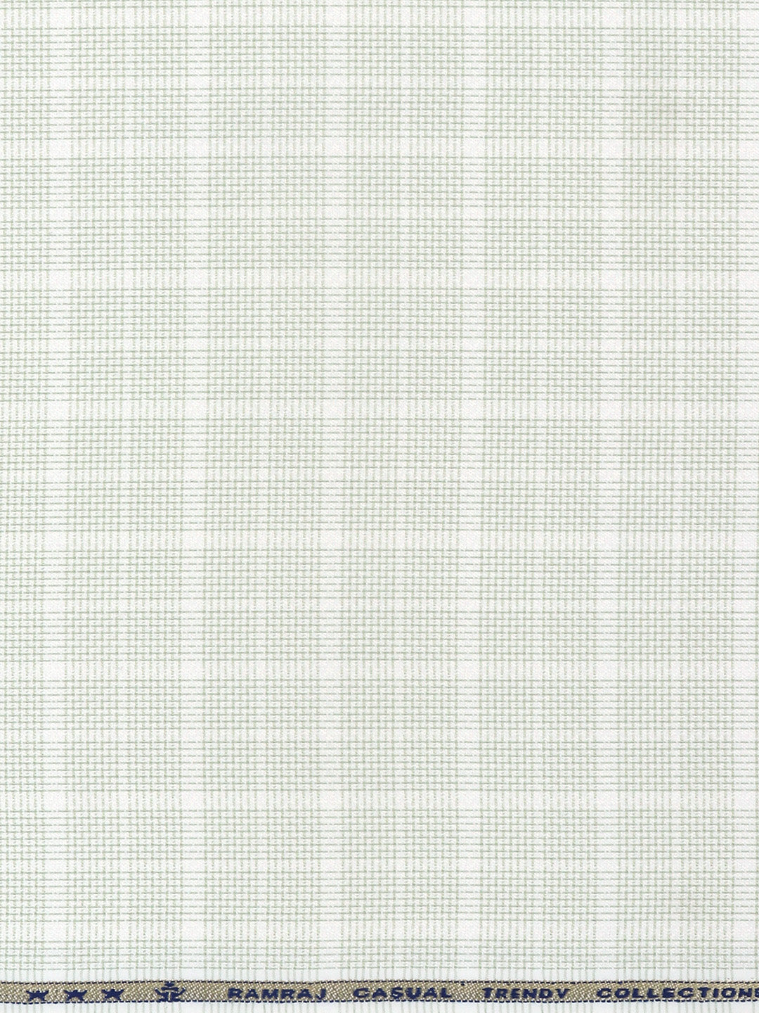 Men Cotton Rich Green Checked Shirt Fabric High Style