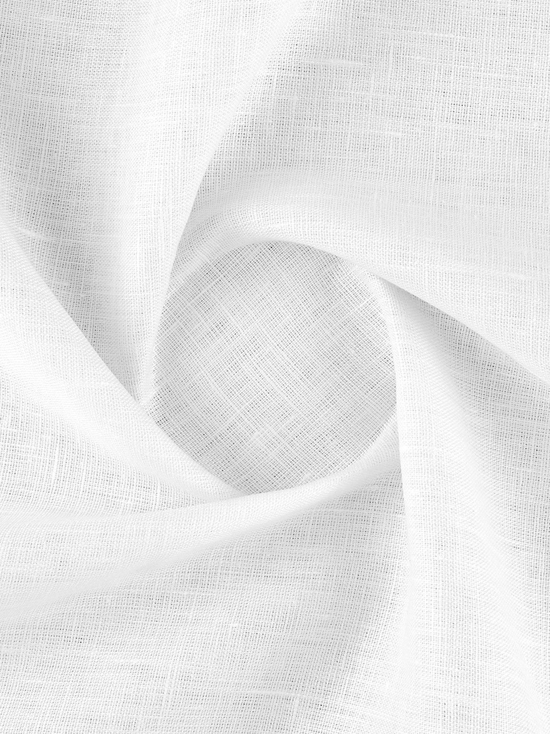 Men Linen Cotton White Plain Shirt Fabric Linen Rich