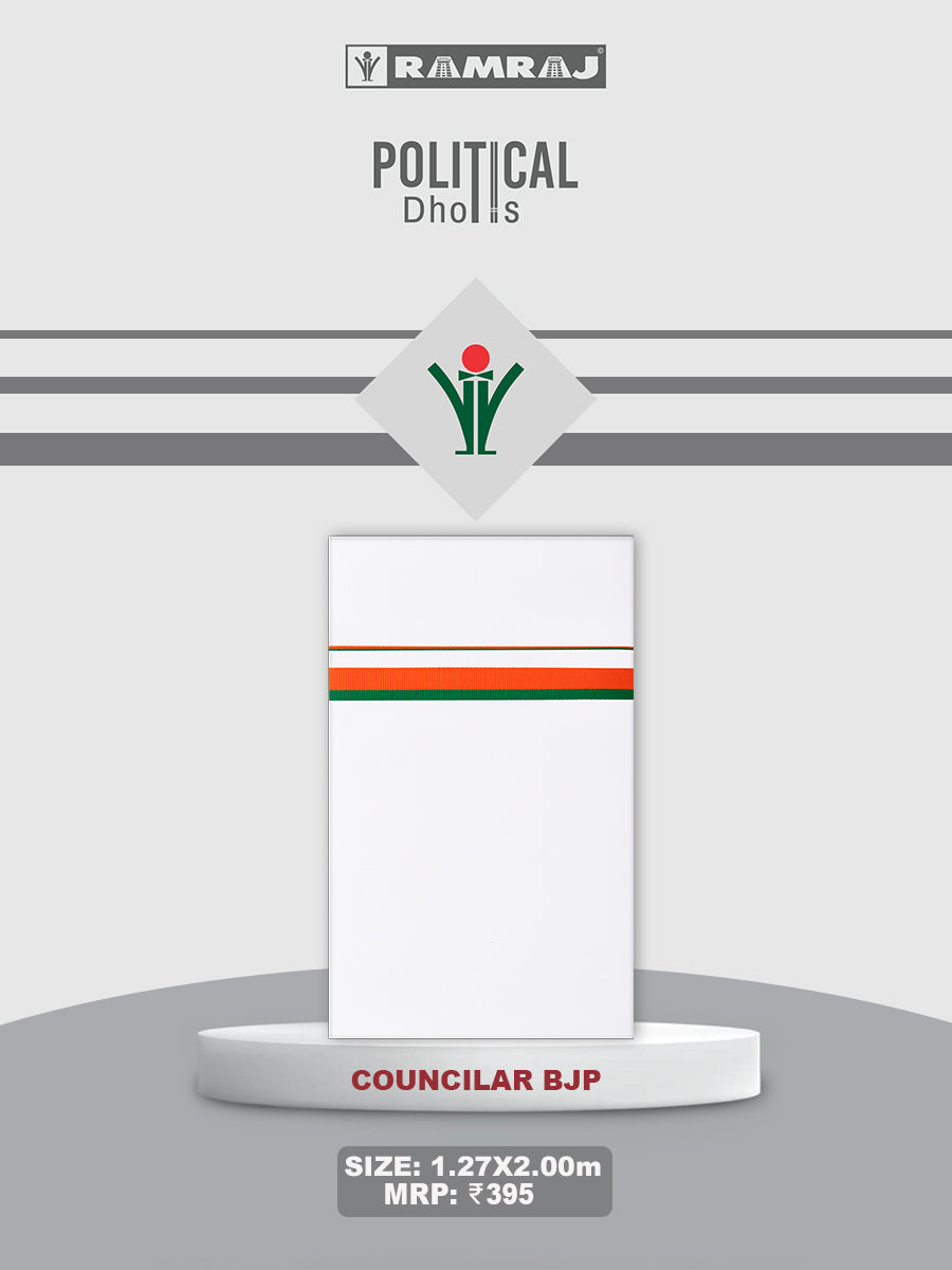 Cotton Political Dhoti - Councilar BJP