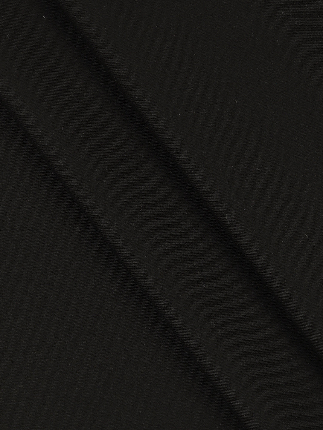 Men Cotton Blend Plain Pants Fabric Black Icle Stretch