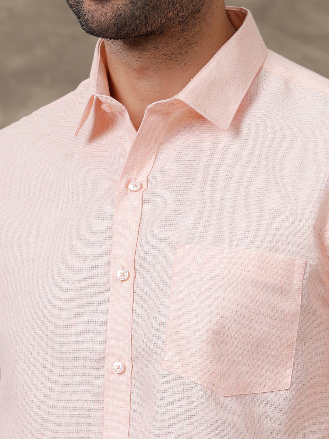 Men Cotton Rich Shirt Light Pink T25 TA4