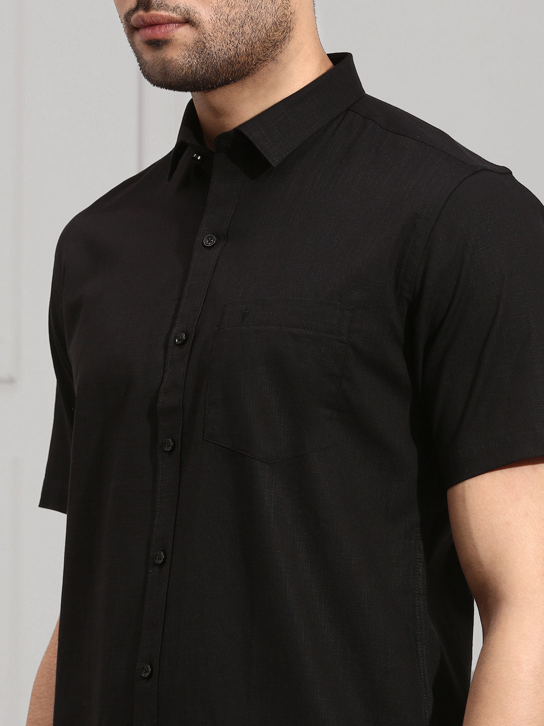 Men 100% Cotton Black Shirt CL2 GT8