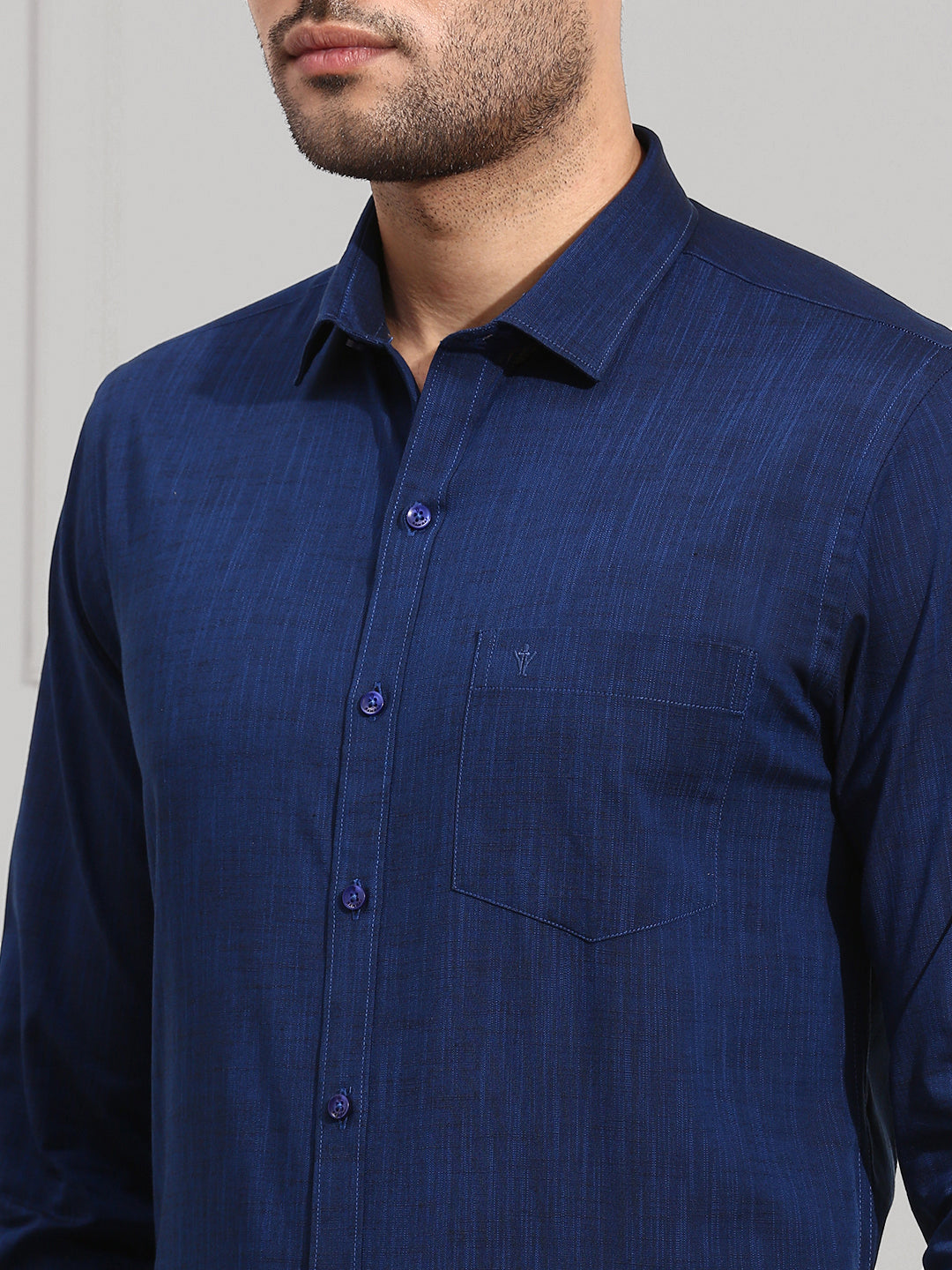 Men 100% Cotton Dark Blue Shirt CL2 GT20